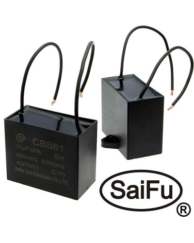 Пусковой конденсатор SAIFU CBB61, 30 мкФ, 450 В