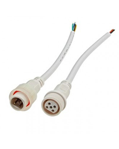 Разъемы герметичные кабельные (штекер-гнездо) RUICHI BLHK16-5PW, 5 контактов, IP67, 5 А, 250 В, белые
