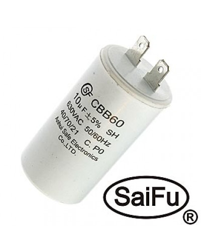 Пусковой конденсатор SAIFU CBB60, 10 мкФ, 630 В