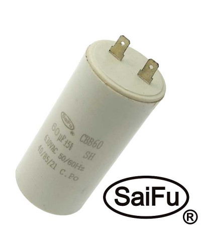 Пусковой конденсатор SAIFU CBB60, 60 мкФ, 630 В