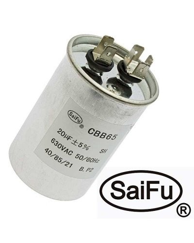 Пусковой конденсатор SAIFU CBB65, 20 мкФ, 630 В