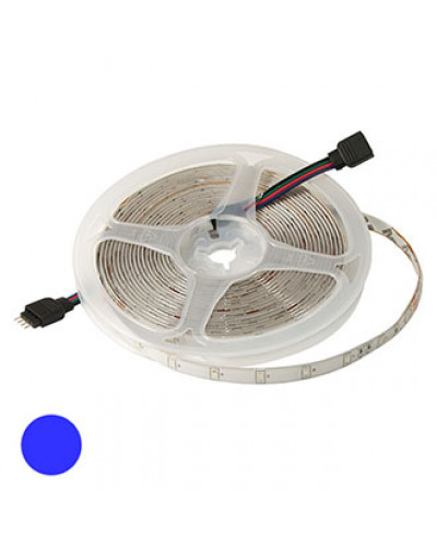 Светодиодная лента RUICHI, 2835, 300 LED, IP65, 12 В, цвет синий, катушка 5 м (цены указаны за 1 м)