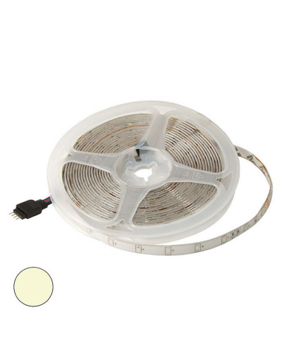Светодиодная лента RUICHI, 2835, 300 LED, IP65, 12 В, цвет белый тёплый, катушка 5 м (цены указаны за 1 м)