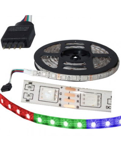 Светодиодная лента RUICHI, 5050, 300 LED, IP65, 12 В, RGB, катушка 5 м (цены указаны за 1 м)