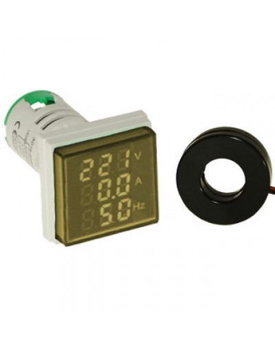 Цифровой LED вольтметр, ампермерметр, частотомер переменного тока RUICHI DMS-302