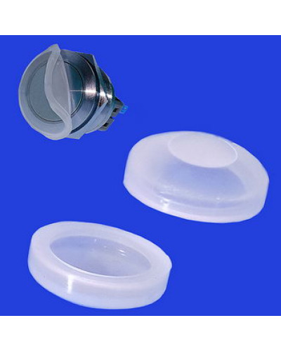 Колпачок защитный для антивандальных кнопок RUICHI PBS-28, диаметр 12 мм, чашечный, силикон 