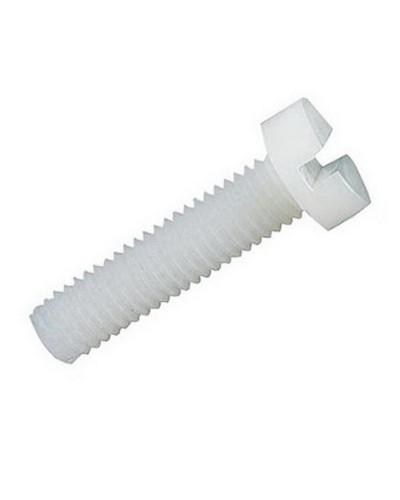 Винт пластиковый полиамидный RUICHI DIN84, М5x10 мм, PA66, белый