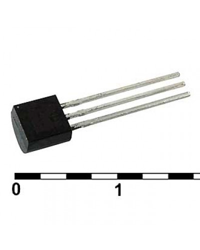 LM19CIZ/NOPB, Аналоговый датчик температуры Analog Devices, -11.7мВ/°C, ±3.5°C(130°C), - 55°С...+130°C, корпус TO-92-3