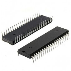 AT89S8253-24PU, микроконтроллер Microchip, 8-бит, серия 8051, 24 МГц, 12 Кб флэш-память,  256 Мб ОЗУ / 2К-ЭППЗУ + сторожевой таймер, корпус DIP-40