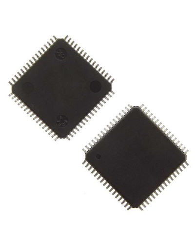 ATMEGA64A-AU, микроконтроллер Microchip 8- бит, серии AVR, 64Кб (32Kх16) флэш-память,  53I/O, 16MHZ, корпус TQFP-64