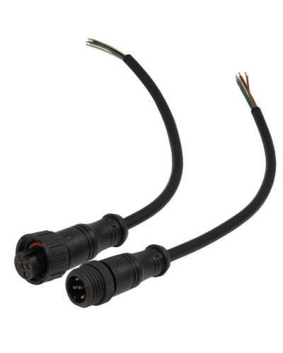 Разъемы герметичные кабельные (штекер-гнездо) RUICHI BLHK16-5PB, 5 контактов, IP67, 5 А, 250 В, черные