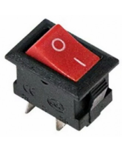Клавишный переключатель RUICHI KCD5-101-C3-R/2P, ON-OFF, 2 контакта, красный