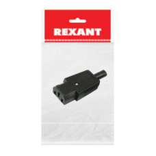 Сетевой штекер на шнур (1 шт.) (пакет БОПП) REXANT