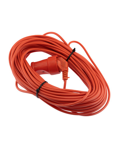 Удлинитель-шнур PROconnect ПВС 2х0.75, 30 м, б/з, 6 А, 1300 Вт, IP20, оранжевый (Сделано в России)