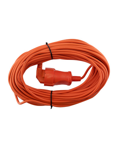Удлинитель-шнур PROconnect ПВС 3х0.75, 20 м, с/з, 6 А, 1300 Вт, IP44, оранжевый (Сделано в России)