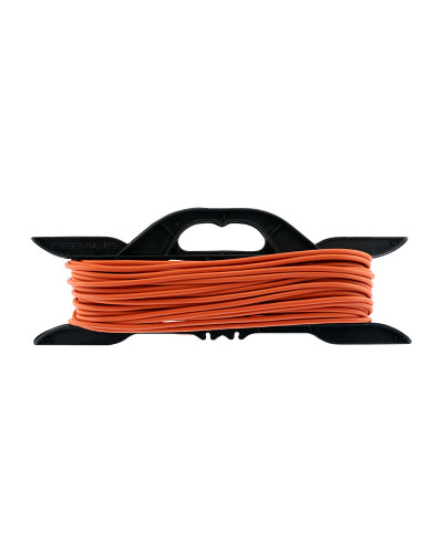 Удлинитель-шнур на рамке PROconnect ПВС 2х0.75, 20 м, б/з, 6 А, 1300 Вт, IP20, оранжевый (Сделано в России)