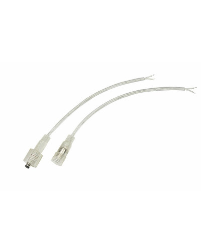 Соединительный кабель (2pin) герметичный (IP67) 2х0.35мм²  прозрачный  REXANT