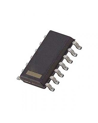 MCP3204-BI/SL, аналого-цифровой преобразователь (АЦП) Microchip, 12-Бит, 4 канала, SPI, корпус SOIC-14