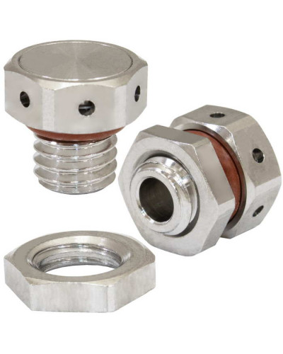 Клапан выравнивания давления RUICHI M8х1.25, 1 л/мин, IP67, -40…+125 °C, корпус - сталь нержавеющая, уплотнитель - резина силиконовая
