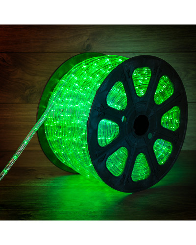 Дюралайт LED, постоянное свечение (2W) - зеленый, 36 LED/м, бухта 100м, Neon-Night