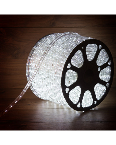 Дюралайт LED, постоянное свечение (2W) – белый, 36 LED/м, бухта 100 м NEON-NIGHT