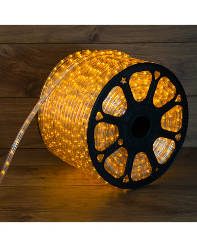 Дюралайт LED, свечение с динамикой (3W) - желтый, 36 LED/м, бухта 100м
