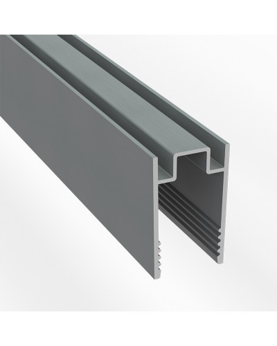 Короб алюминиевый для гибкого неона 8х16 мм, длина 1 метр