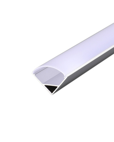 Комплект углового алюминиевого профиля с рассеивателем, 16х16мм, 2м REXANT