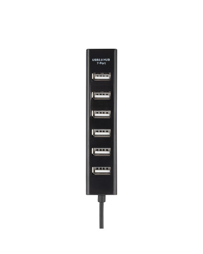 Разветвитель USB на 7 портов черный REXANT