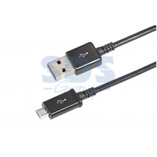 USB кабель micro USB, длинный штекер, 1м, черный REXANT