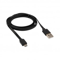 Кабель USB-micro USB/2,4A/PVC/black/1m/REXANT