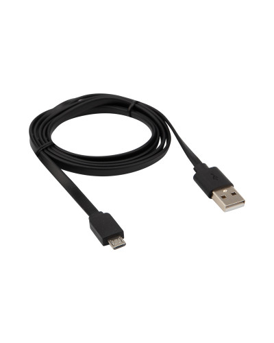 Кабель USB-micro USB/2,4A/PVC/black/1m/REXANT