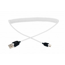 USB кабель универсальный microUSB шнур витой 1 м белый REXANT