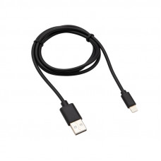 Кабель REXANT USB-Lightning 2.1 А, 1 м, черный ПВХ