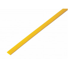 Трубка термоусаживаемая ТУТ нг 6,0/3,0мм, желтая, упаковка 50 шт. по 1м REXANT