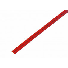 Трубка термоусаживаемая ТУТ нг 7,0/3,5мм, красная, упаковка 50 шт. по 1м REXANT