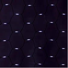 Гирлянда Сеть, LED диоды, 2х3м., (432 диодов), черный провод каучук, белые диоды, с контроллером NEON-NIGHT