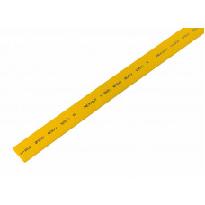 Трубка термоусаживаемая ТУТ нг 12,0/6,0мм, желтая, упаковка 50 шт. по 1м REXANT