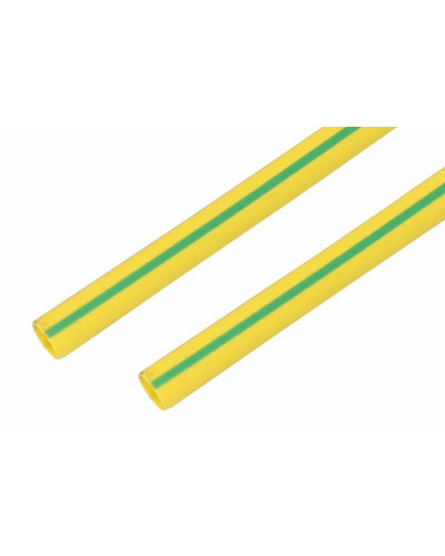 Трубка термоусаживаемая ТУТ нг 35,0/17,5мм, желто-зеленая, упаковка 10 шт. по 1м REXANT