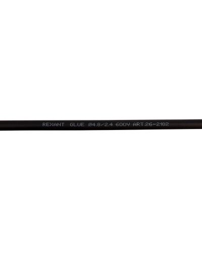 Трубка термоусаживаемая СТТК (2:1) двустенная клеевая 4,8/2,4мм, черная, упаковка 10 шт. по 1м REXANT
