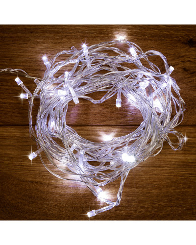 Гирлянда Твинкл-Лайт 15 м, прозрачный ПВХ, 120 LED, белое свечение NEON-NIGHT