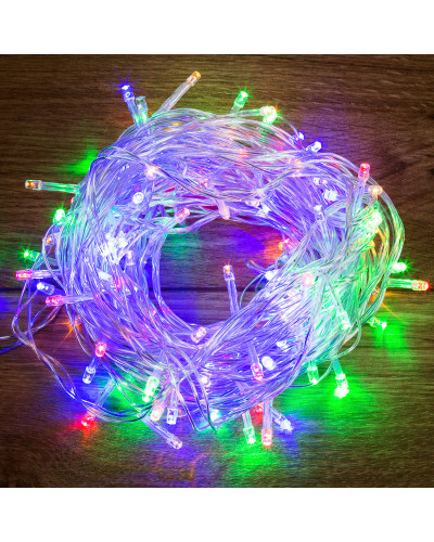 Гирлянда Твинкл-Лайт 20 м, прозрачный ПВХ, 160 LED, цвет мультиколор