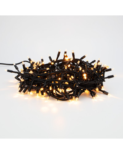 Гирлянда Кластер 10 м, 200 LED, черный каучук, IP67, соединяемая, цвет свечения теплый белый NEON-NIGHT
