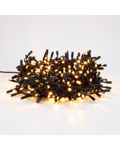 Гирлянда Кластер 10 м, 400 LED, черный каучук, IP67, соединяемая, цвет свечения теплый белый NEON-NIGHT