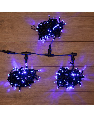 Гирлянда LED ClipLight 24V, 3 нити по 10 метров, цвет диодов Синий