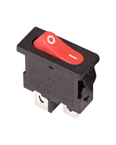 Выключатель клавишный 250V 6А (2с) ON-OFF красный Mini (RWB-103, SC-766, MRS-101-5) REXANT