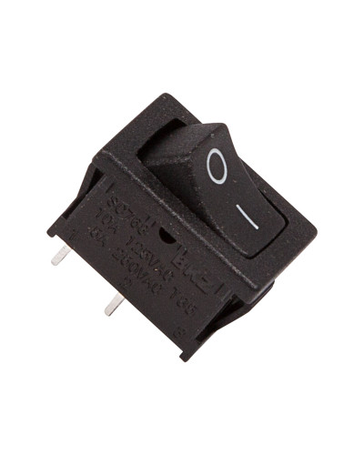 Выключатель клавишный 250V 6А (2с) ON-OFF черный Mini (RWB-201, SC-768) REXANT