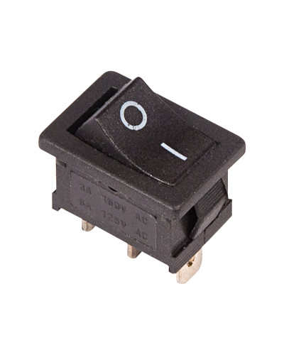 Переключатель клавишный 250V 6А (3с) ON-ON черный Mini (RWB-202, SC-768) REXANT