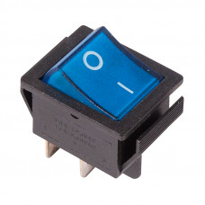 Выключатель клавишный 250V 16А (4с) ON-OFF синий с подсветкой (RWB-502, SC-767, IRS-201-1) REXANT