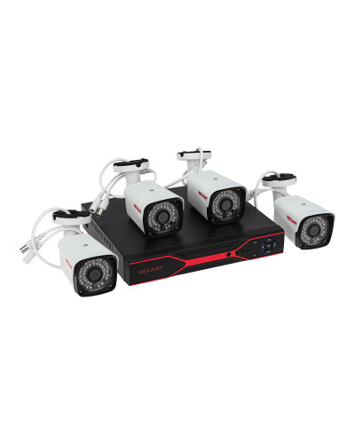 Комплект видеонаблюдения REXANT 4 наружные камеры AHD/2.0 Full HD
